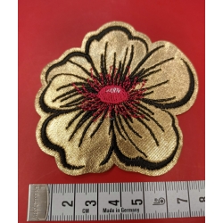 Aplikacja kwiatek złoty